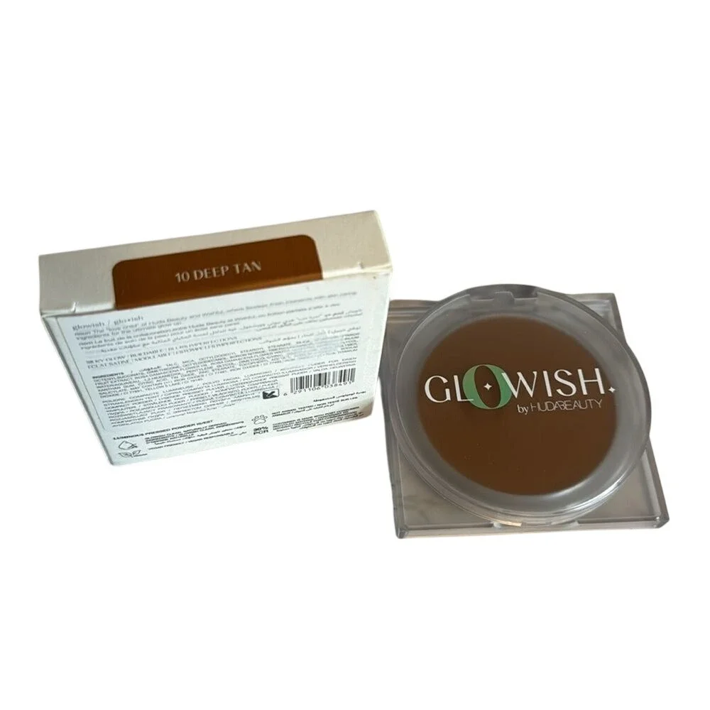 HUDA BEAUTY GloWish‎ Luminous Pressed Powder Women 10 Deep Tan 10g